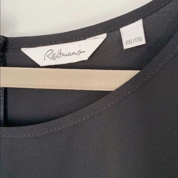 Reitman’s Black Lace Sleeveless Blouse. - Picture 2 of 3